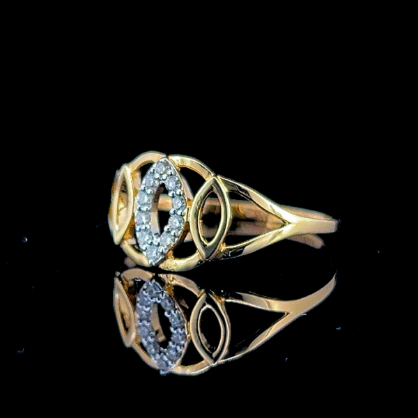 Trinity Eye Gold Ring - Image 4